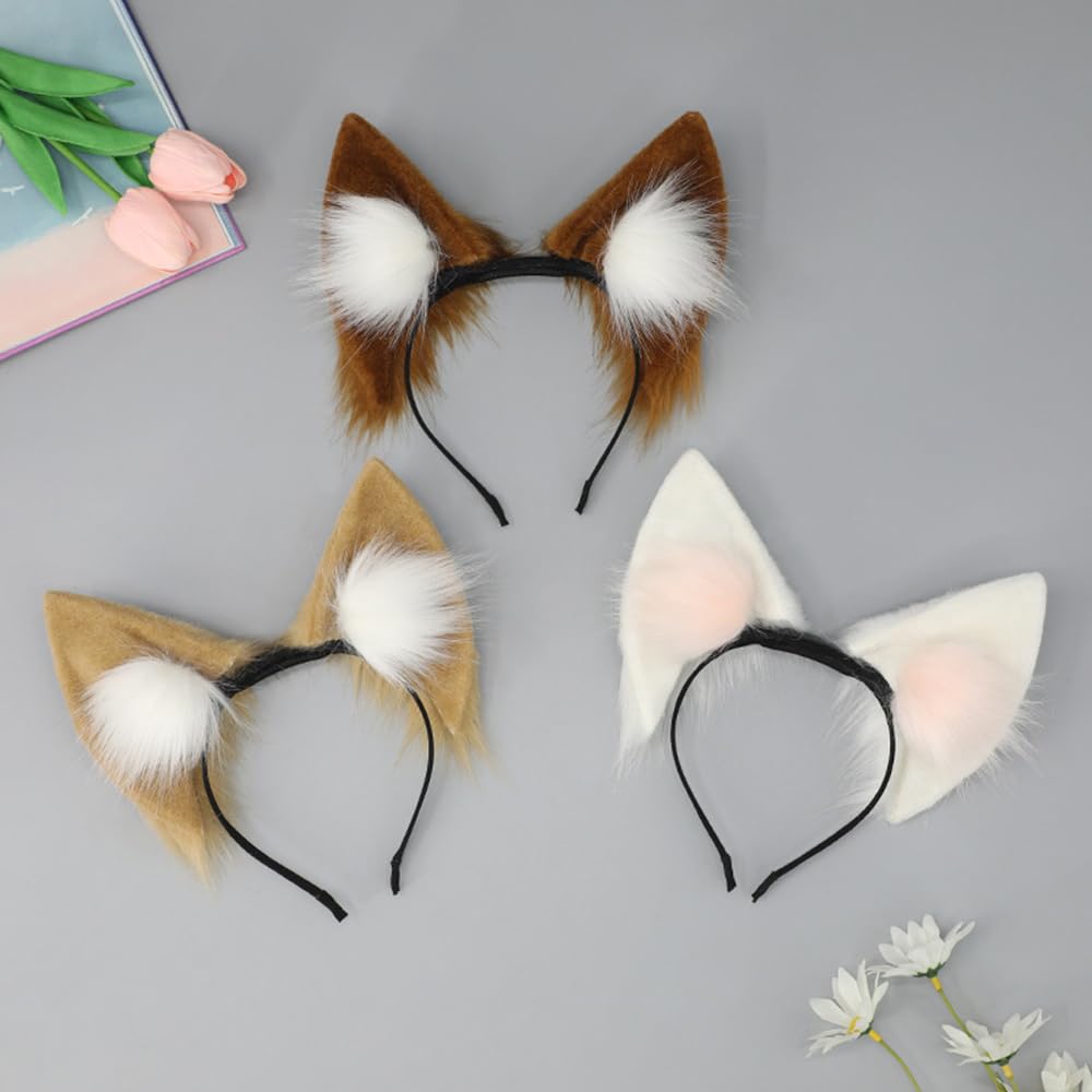 Amazon.co.jp: 電動 獣耳 狐耳 カチューシャ 動ける アクセサリー